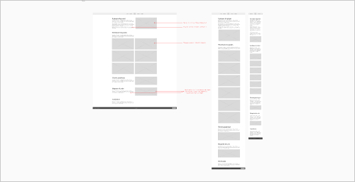 layout de la page à-propos